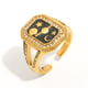 Oil Drop Open Ring-Gold-2 Picture2
