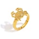 Crab Ring-Gold/number 8 Picture3