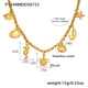 P1249-Gold DIY multi-accessory necklace 41+5cm Picture17