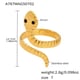 A787-Golden Single-layer Snake Ring/No.7 Picture3