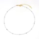 Natural Stone Short Necklace - Translucent Grey Picture37