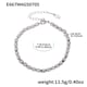 E667-Steel oval bracelet 16.5+6cm Picture9