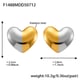 F1488-Gold Heart Earrings Picture5