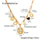 P1261-Cube Zircon Pendant Necklace 39+5cm Picture2