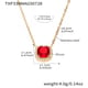 TXP330-Golden Red Zircon Necklace 40+5cm Picture2