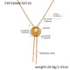 TXP326-Golden zircon necklace 40+5cm Picture3