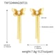 TXF324-Gold Butterfly Zircon Tassel Earrings Picture7