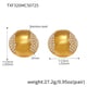 TXF326-Golden Cubic Zircon Earrings Picture5