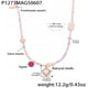 P1273-Colored Beads Shell Pendant Necklace-38+7cm Picture5