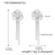 TXF328-Steel Flower Zircon Tassel Earrings Picture8
