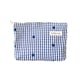 Große Größe. Plaid kleine Blume hellblau Bild2
