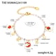 TXE185-Gold Imitation Pearl Christmas Element Bracelet Picture2