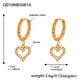 Q010-Golden Hollow Heart Zircon Earrings Picture6