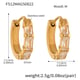 F512-Golden Zircon Earrings-M Picture2