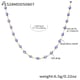 P1528-Dark blue oil drop gold necklace-45+5cm 