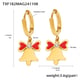 TXF182-Gold Christmas Earrings Picture3