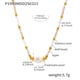 P1993-faceted natural stone necklace 40+5cm 