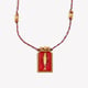 Hand-woven colored rope dripping oil tuna tarot card - gold and red Picture3