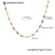 P1528-Colorful Oil Drop Gold Necklace-45+5cm Picture12