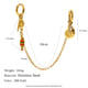 Double-ended buckle chain pendant-gold-conch Picture4