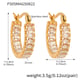 F505-Golden zircon earrings