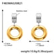 F483-Gold Round Hollow Earrings Picture7