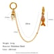Double-ended buckle chain pendant - gold - octopus Picture3
