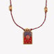 Hand-woven colored rope oil drop sun tarot card - gold and purple Picture2