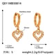 Q011-Gold Heart Earrings-Small Picture7