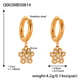 Q002-Golden glossy bear claw earrings Picture2