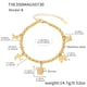 TXE350-B Gold DIY Zircon Bracelet 16+5cm Picture4