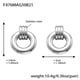 F476-Steel Round Hollow Earrings Picture5