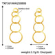 TXF361-Gold Earrings Picture3