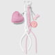 1 pink keychain 