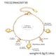 TXE323-Gold Heart Bracelet 