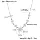 P073-Steel Eight-pointed Star Zircon Necklace 40+5cm Picture6