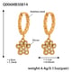 Q006-Golden pattern bear claw earrings Picture6