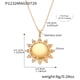 P1232-Golden sunflower necklace 41+5cm Picture3