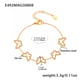 E492-Gold Butterfly Bracelet 15+5cm Picture2