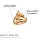 Gold color/One Size/Ring style 1