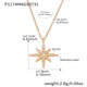 P1174-Gold eight-pointed star necklace 41+5cm