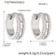 F507-Steel Color Zircon Earrings-L Picture6