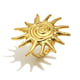 Fingerprint Sunray Open Ring - Gold Picture2