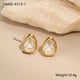 NSME-K515-1 White Stud Earrings Picture4