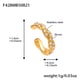 F428-Golden Twisted Zircon Ear Clip-Single Picture5