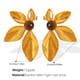 EH549BNG Brown Tiger Eye Gold Earrings Picture3