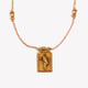 Hand-woven colored rope oil dripping cross Tarot card - golden Picture2