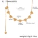 P1172-Gold Heart Pull-out Necklace 64cm Picture3