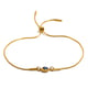 Pull-out Thin Snake Chain Round Zircon Bracelet - Gold - Blue Zirconium Picture9