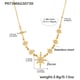 P073-Golden Eight-pointed Star Zircon Necklace 40+5cm Picture5
